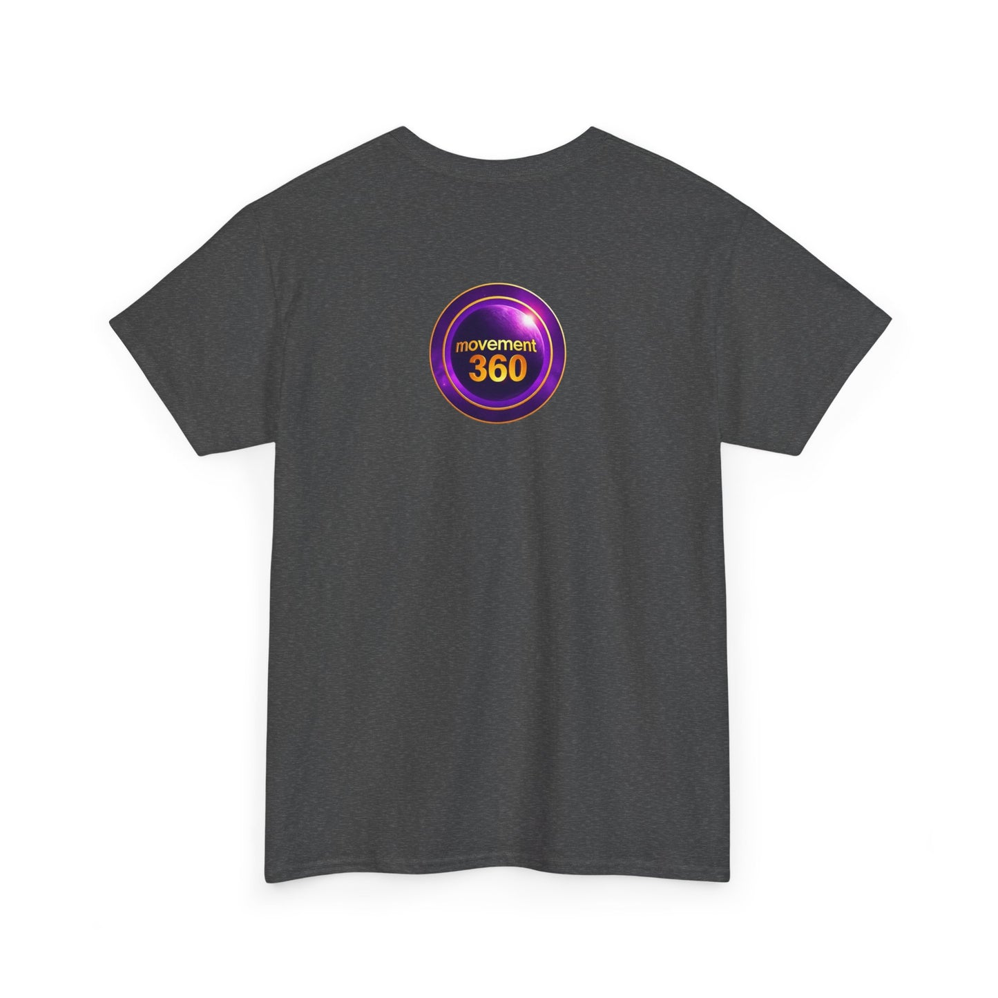 Unisex Heavy Cotton Tee - Movemen 360 Graphic T-Shirt for Trendy Comfort