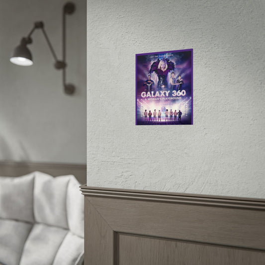 Galaxy 360 Rolled Poster - Perfect for Home Décor, Festival Vibes, or Empowering Gifts - Unique Wall Art