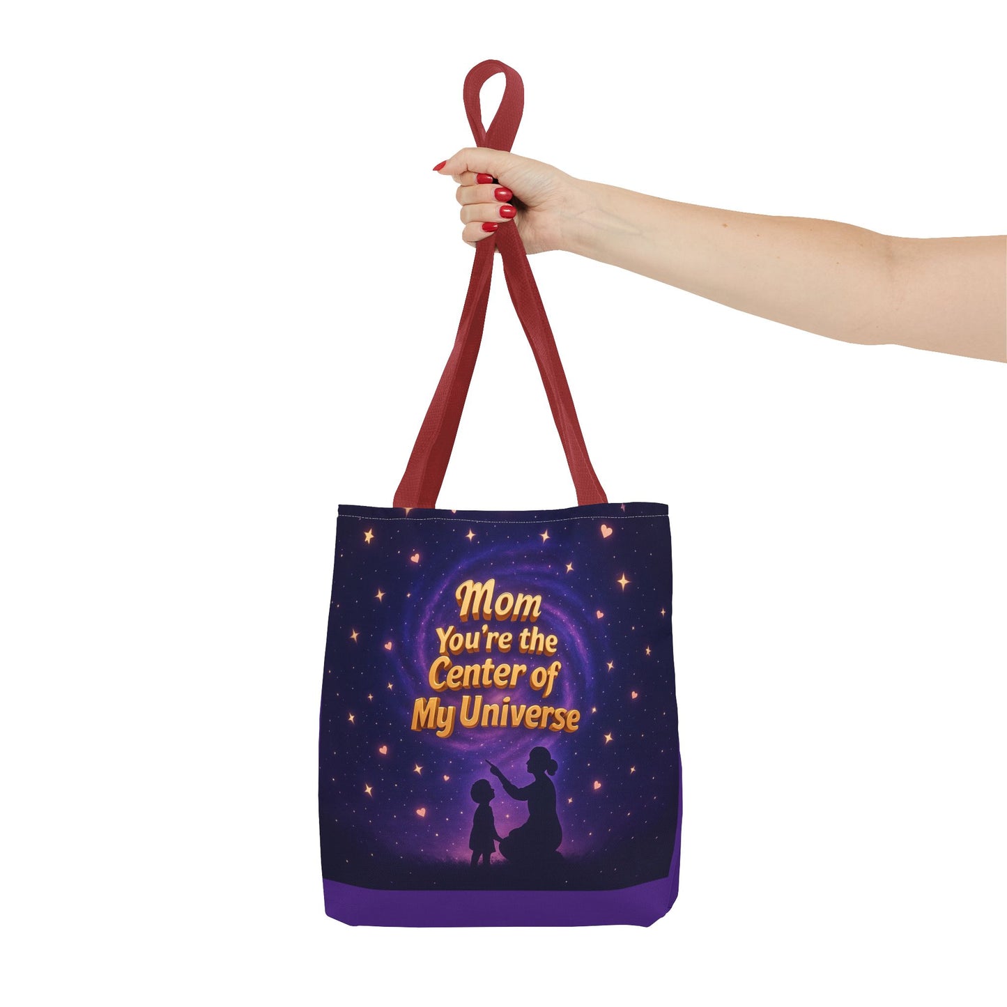 Cosmic Love Tote Bag - "Mom You're the Center of My Universe" - Perfect Gift for Mother's Day