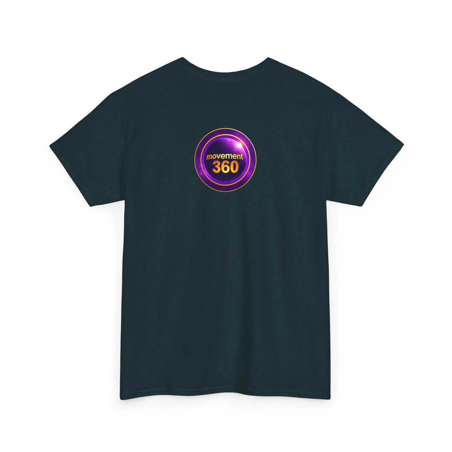 Unisex Heavy Cotton Tee - Movemen 360 Graphic T-Shirt for Trendy Comfort