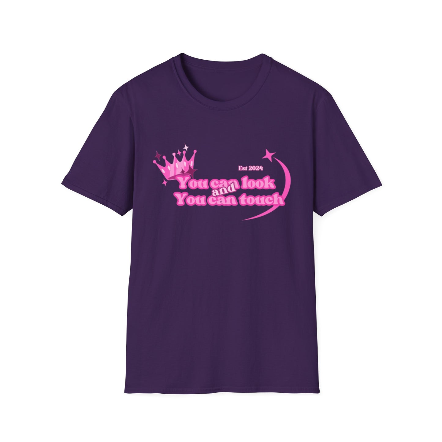 You Can Touch Crown Graphic Unisex T-Shirt - Fun Statement Tee for Teens and Young Adults