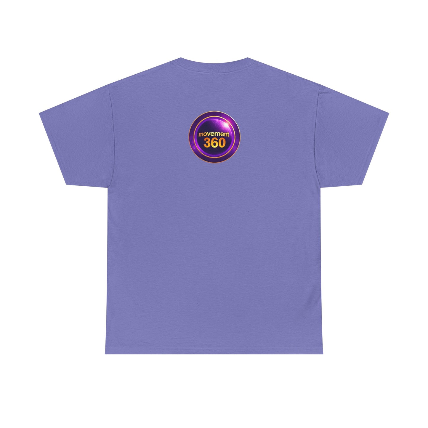 Unisex Heavy Cotton Tee - Movemen 360 Graphic T-Shirt for Trendy Comfort
