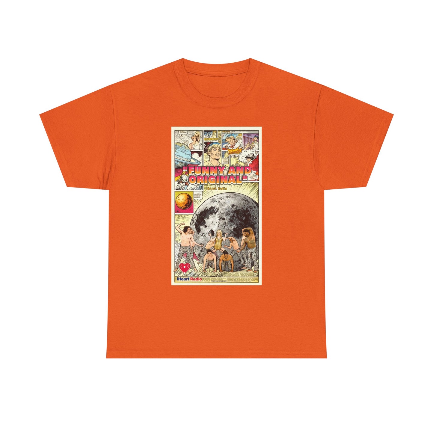 Galaxy 360 Vintage Space Poster Tee — Retro Moon Exploration Graphic T-Shirt