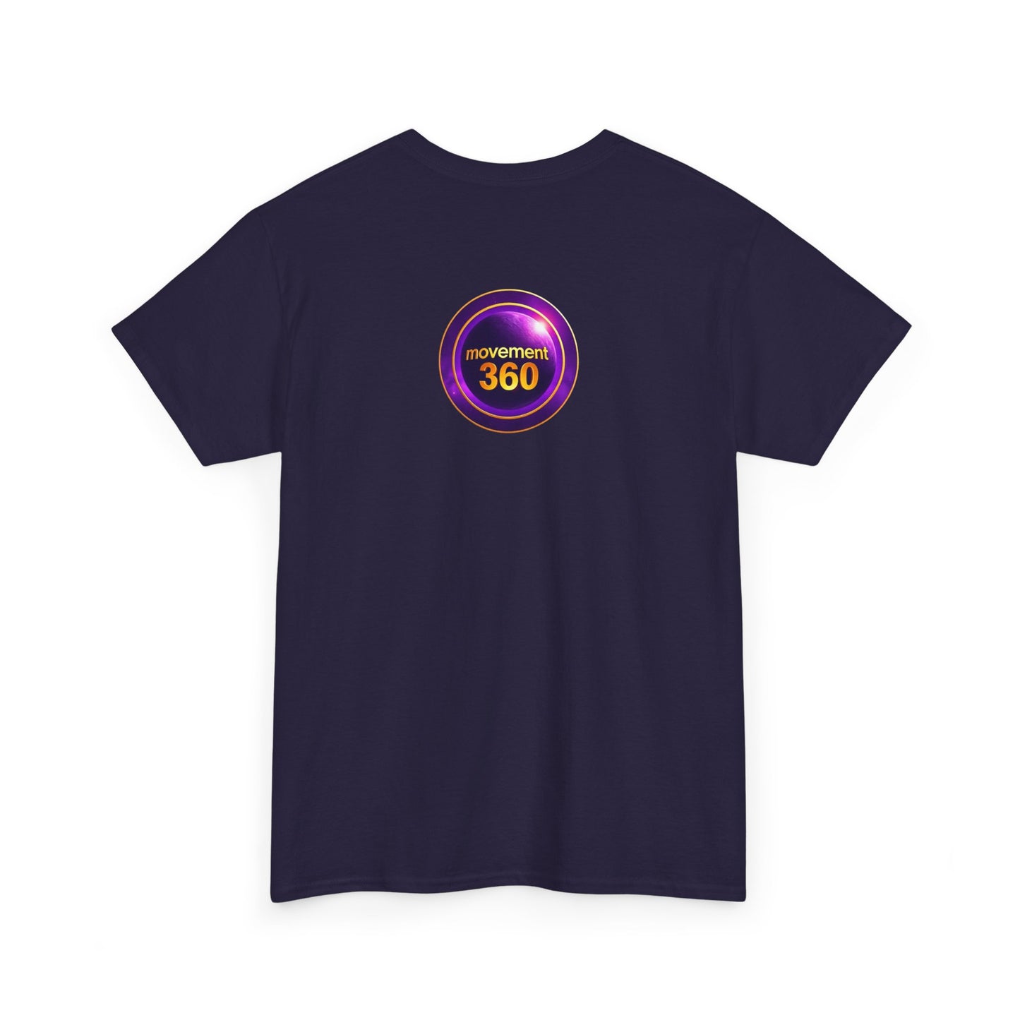 Unisex Heavy Cotton Tee - Movemen 360 Graphic T-Shirt for Trendy Comfort