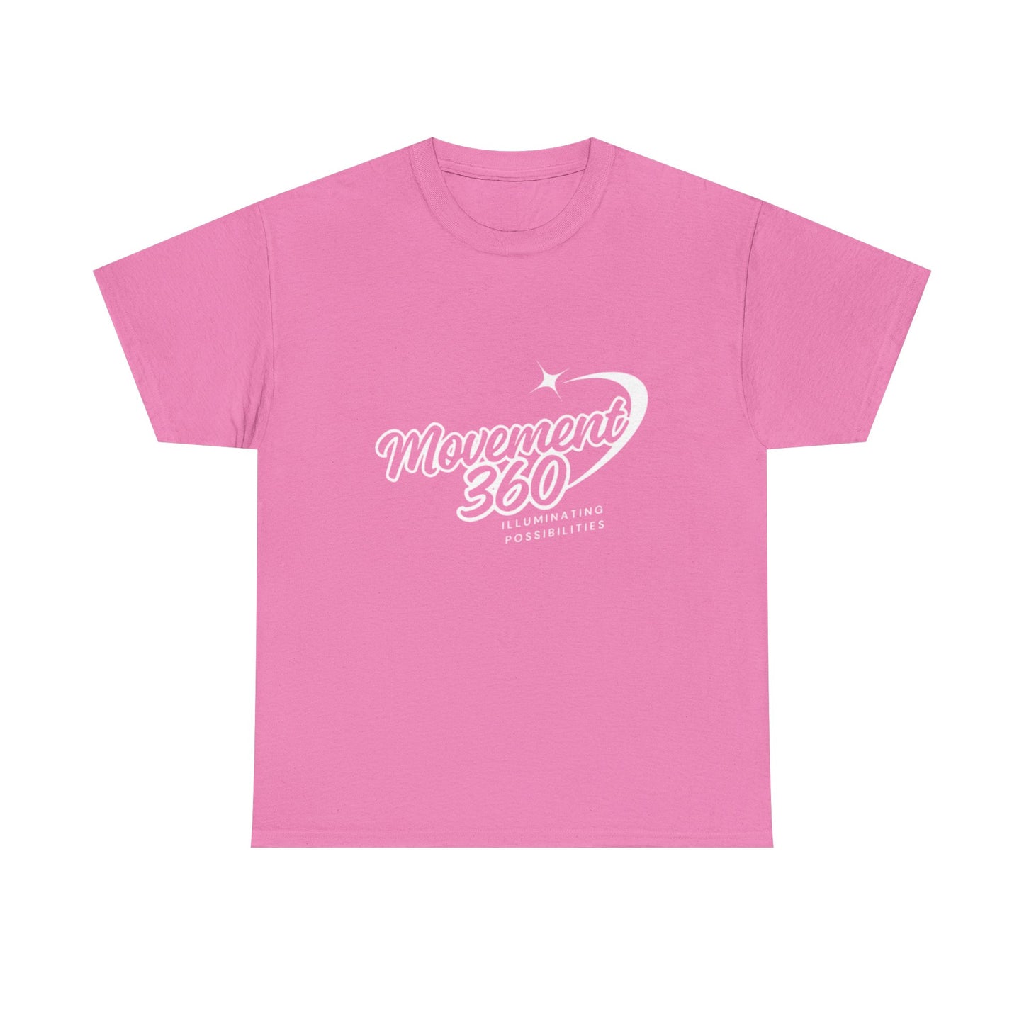 Unisex Heavy Cotton Tee - Movemen 360 Graphic T-Shirt for Trendy Comfort