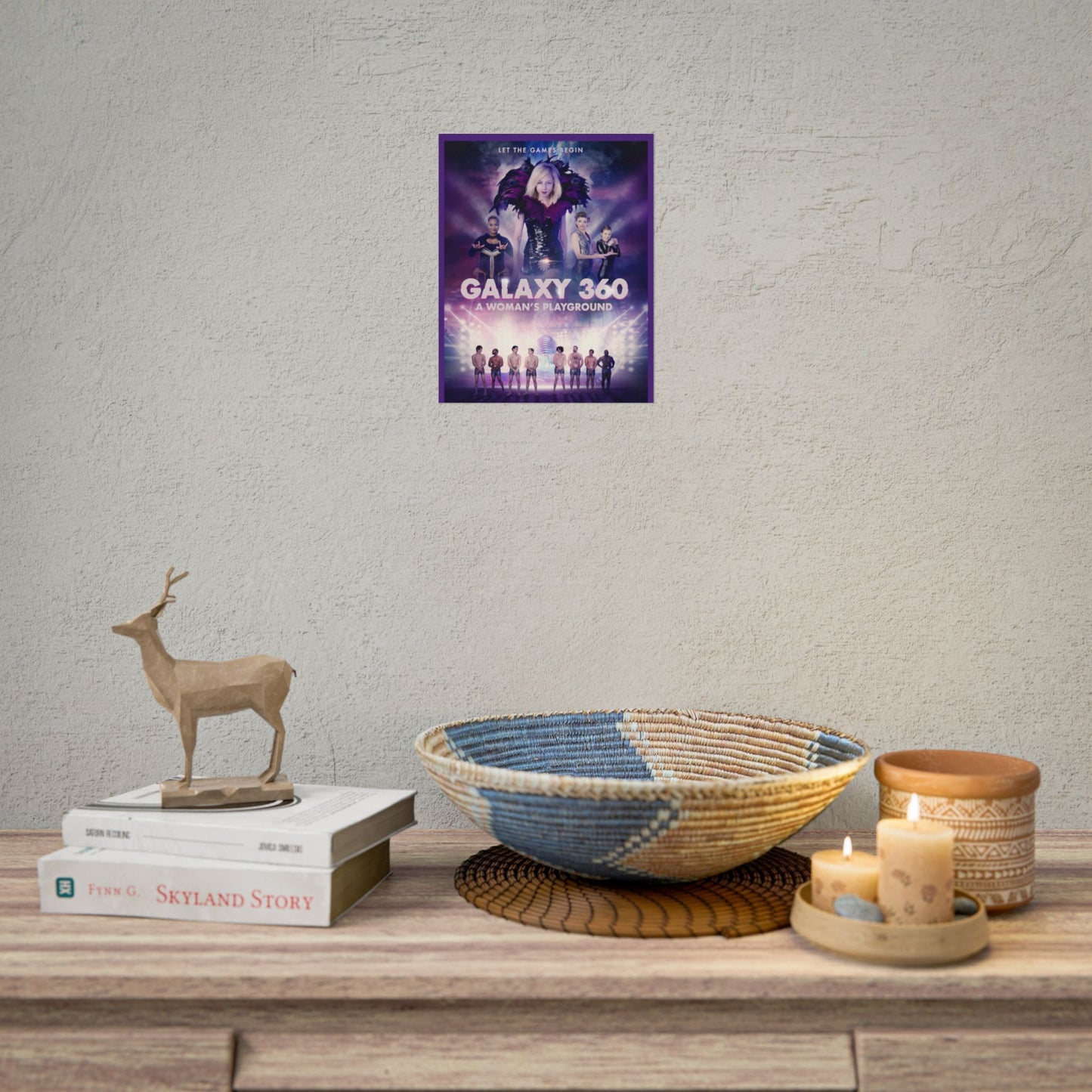 Galaxy 360 Rolled Poster - Perfect for Home Décor, Festival Vibes, or Empowering Gifts - Unique Wall Art