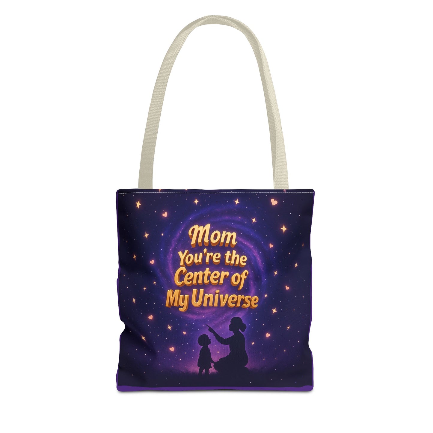 Cosmic Love Tote Bag - "Mom You're the Center of My Universe" - Perfect Gift for Mother's Day