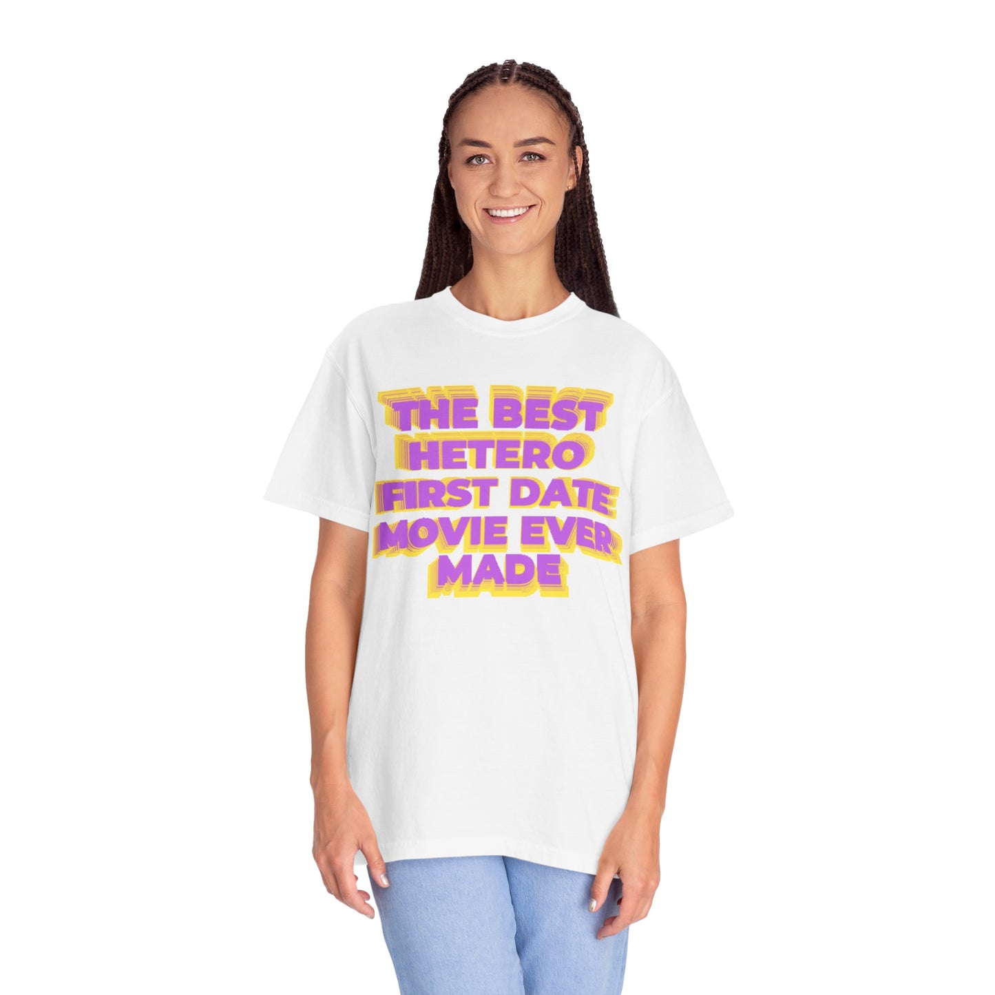 Graphic T-Shirt — "The Best Hetero First Date Movie Ever Made" Retro Bold Tee
