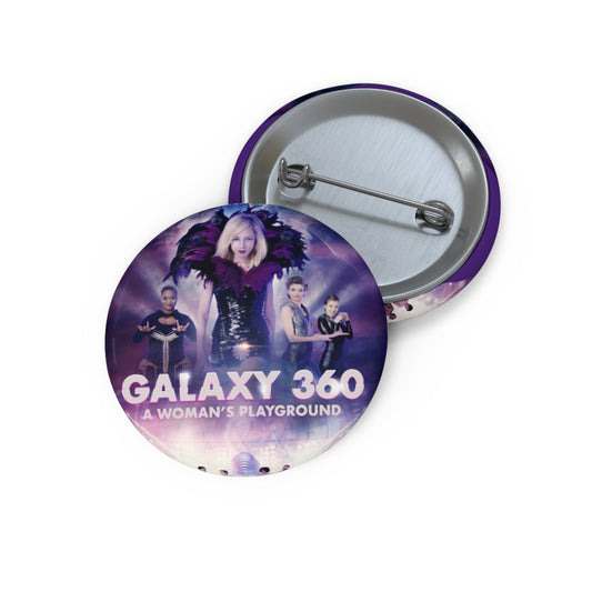 Custom Pin Buttons: Galaxy 360 - Fun Accessories for Events, Gifts, Fashion Statements, Party Favors, Collectibles