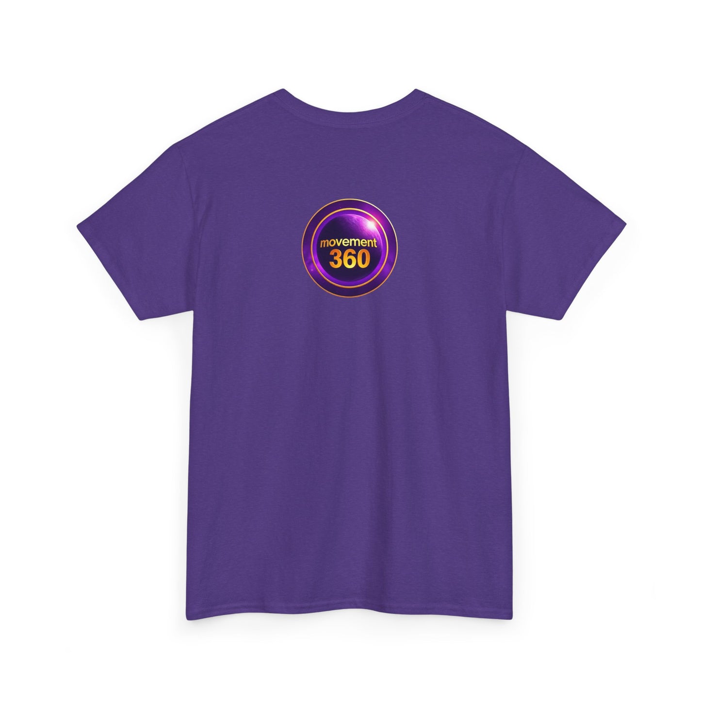 Unisex Heavy Cotton Tee - Movemen 360 Graphic T-Shirt for Trendy Comfort