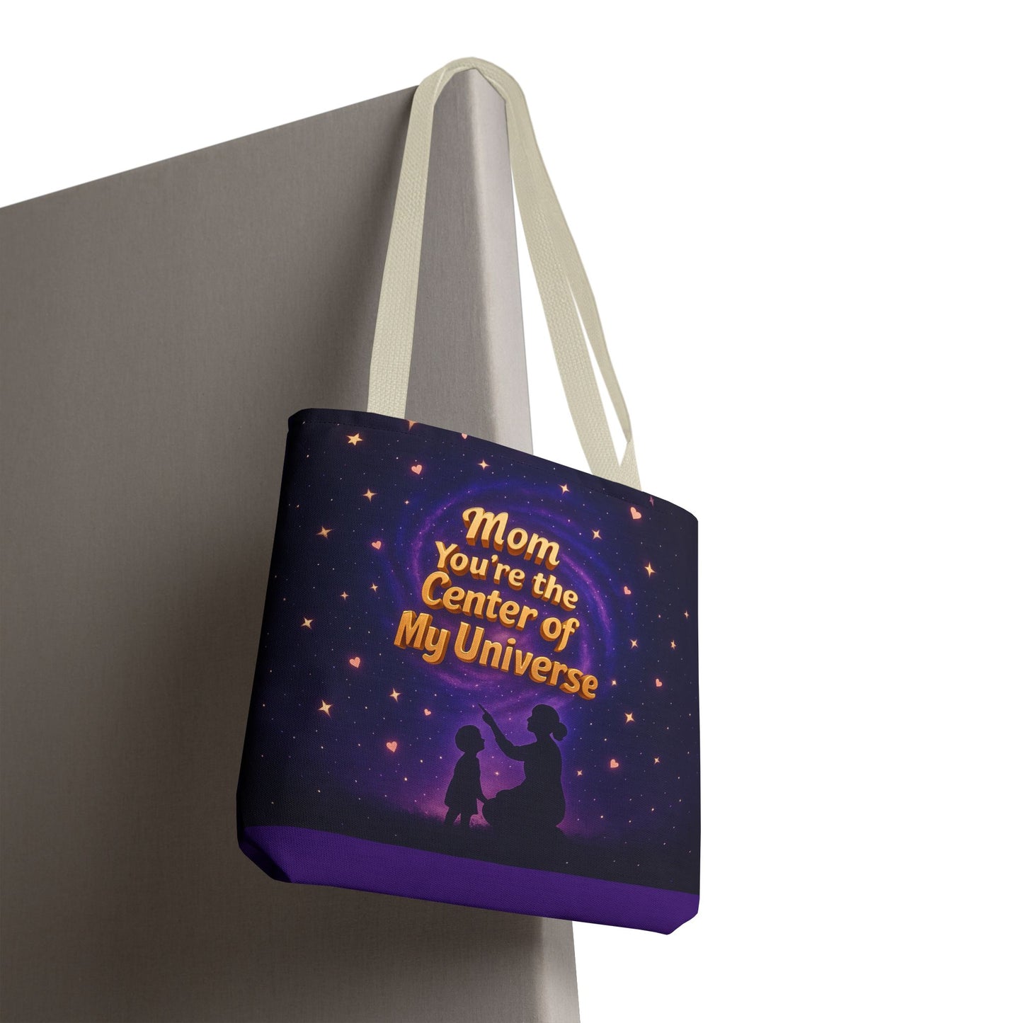 Cosmic Love Tote Bag - "Mom You're the Center of My Universe" - Perfect Gift for Mother's Day