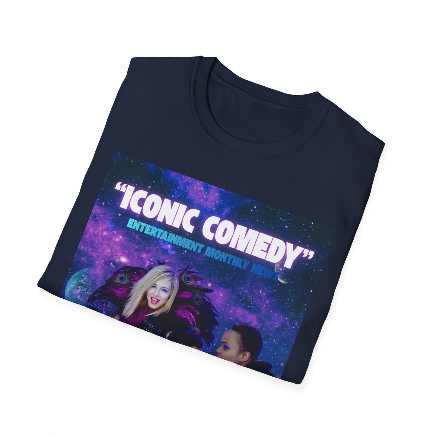Iconic Comedy T-Shirt — "Iconic Comedy" Galaxy 360 Cast Tee
