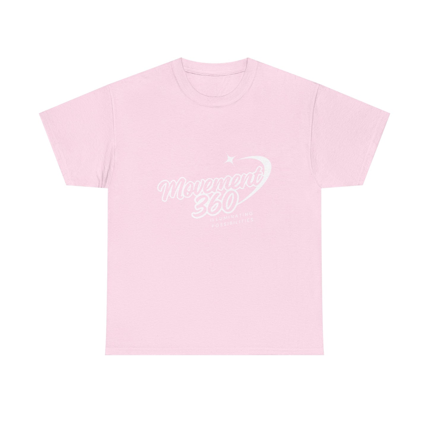 Unisex Heavy Cotton Tee - Movemen 360 Graphic T-Shirt for Trendy Comfort