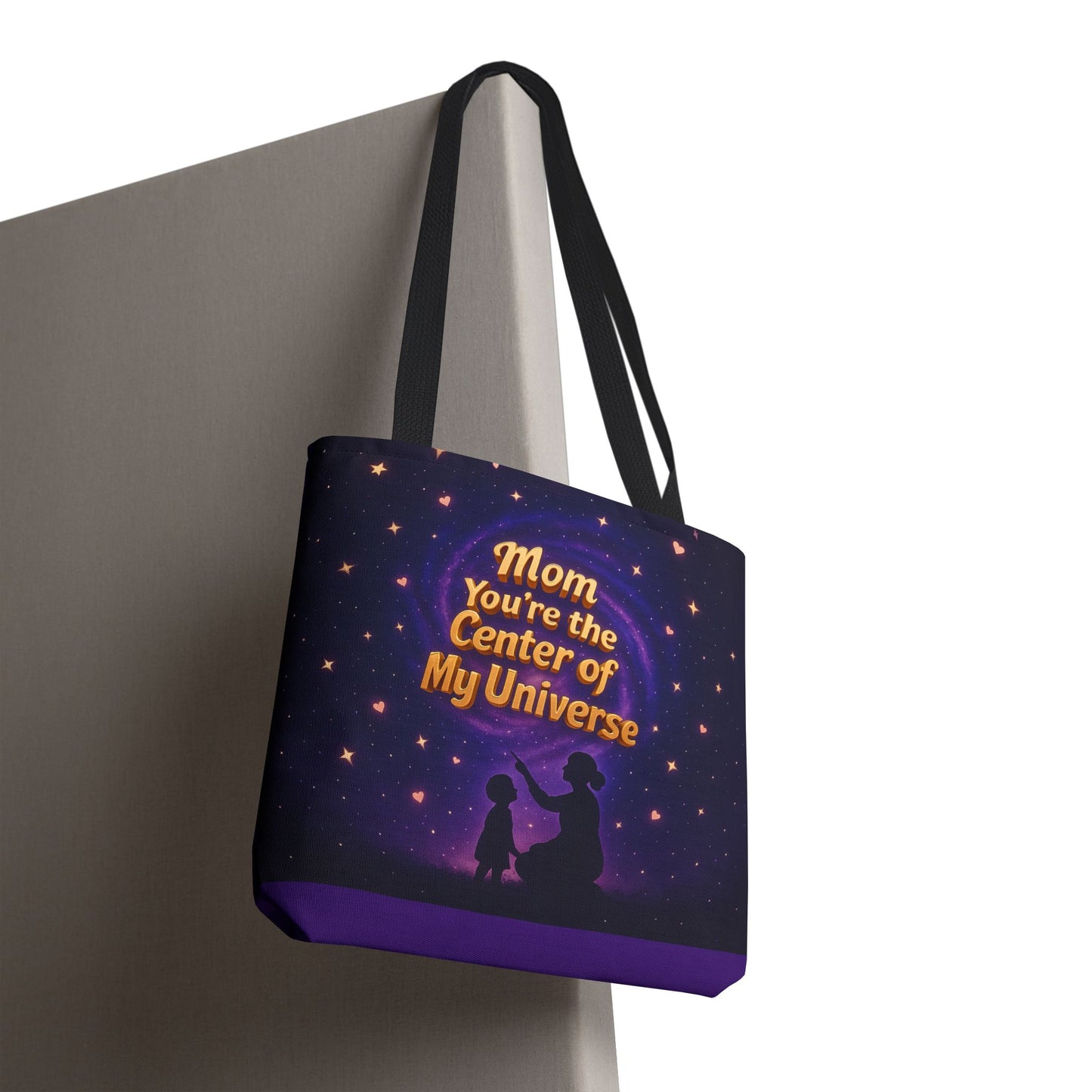 Cosmic Love Tote Bag - "Mom You're the Center of My Universe" - Perfect Gift for Mother's Day