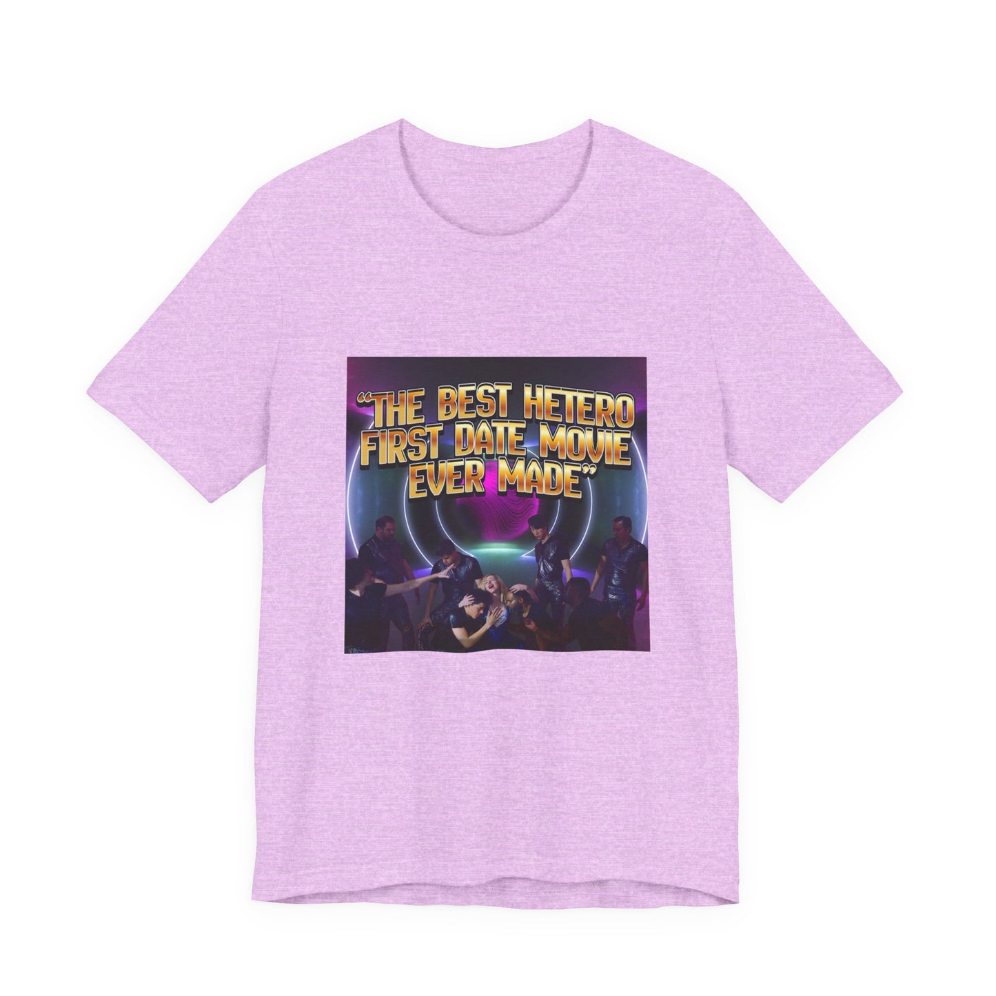 Movie Night Retro Tee — "The Best Hetero First Date Movie Ever Made"