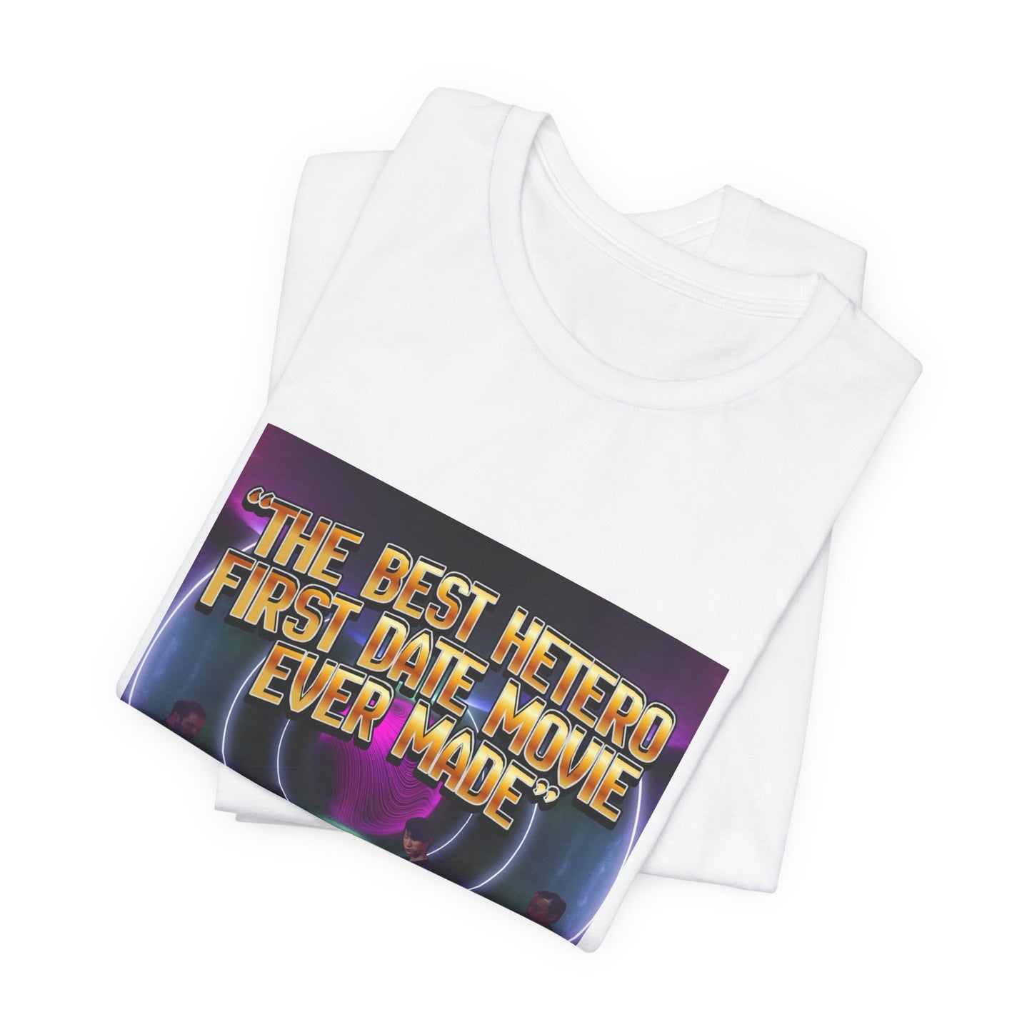 Movie Night Retro Tee — "The Best Hetero First Date Movie Ever Made"