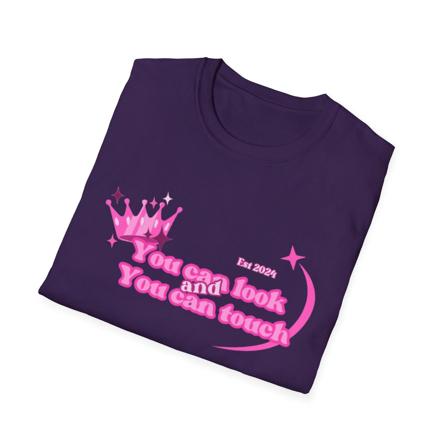 You Can Touch Crown Graphic Unisex T-Shirt - Fun Statement Tee for Teens and Young Adults