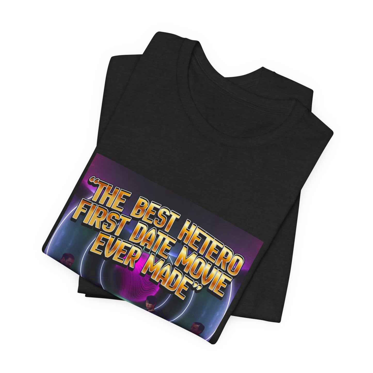 Movie Night Retro Tee — "The Best Hetero First Date Movie Ever Made"