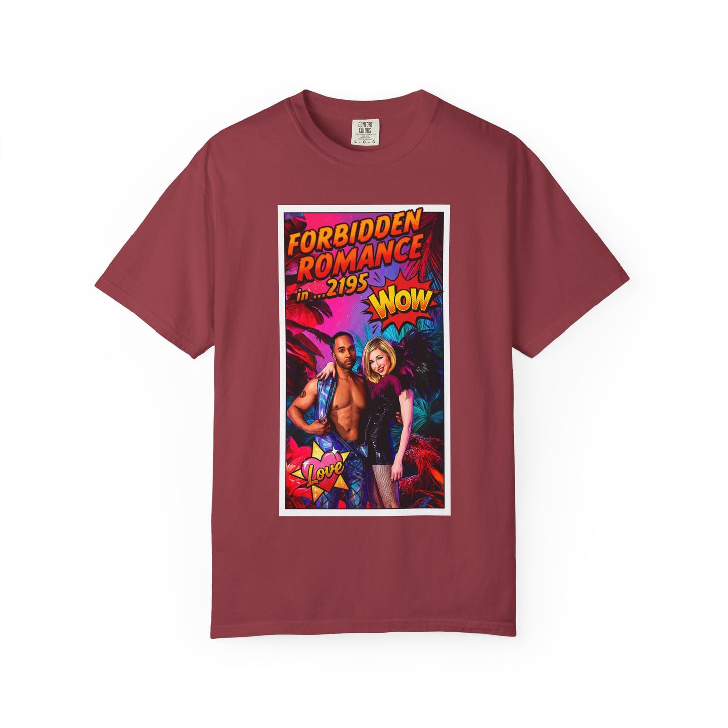 Forbidden Romance 2195 Retro Sci‑Fi T-Shirt