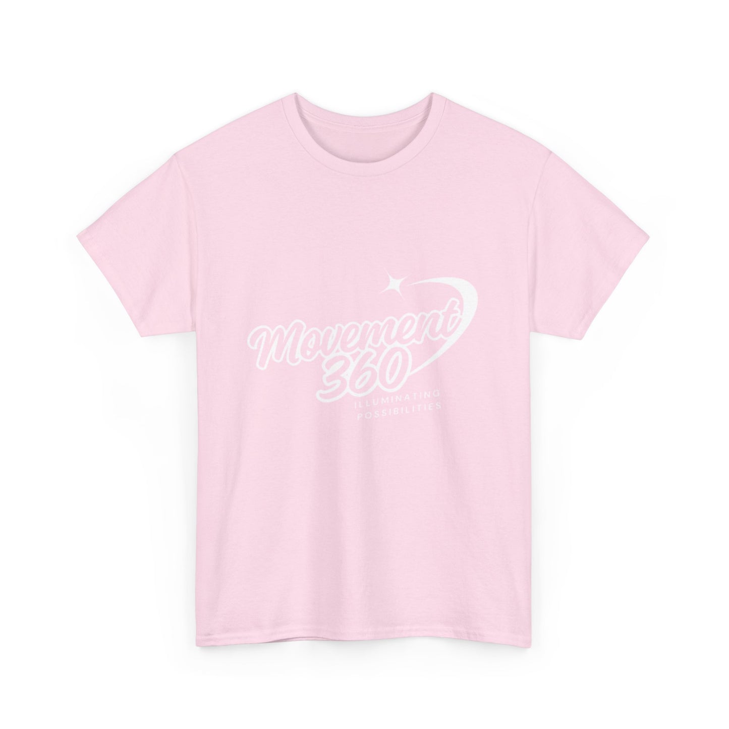 Unisex Heavy Cotton Tee - Movemen 360 Graphic T-Shirt for Trendy Comfort