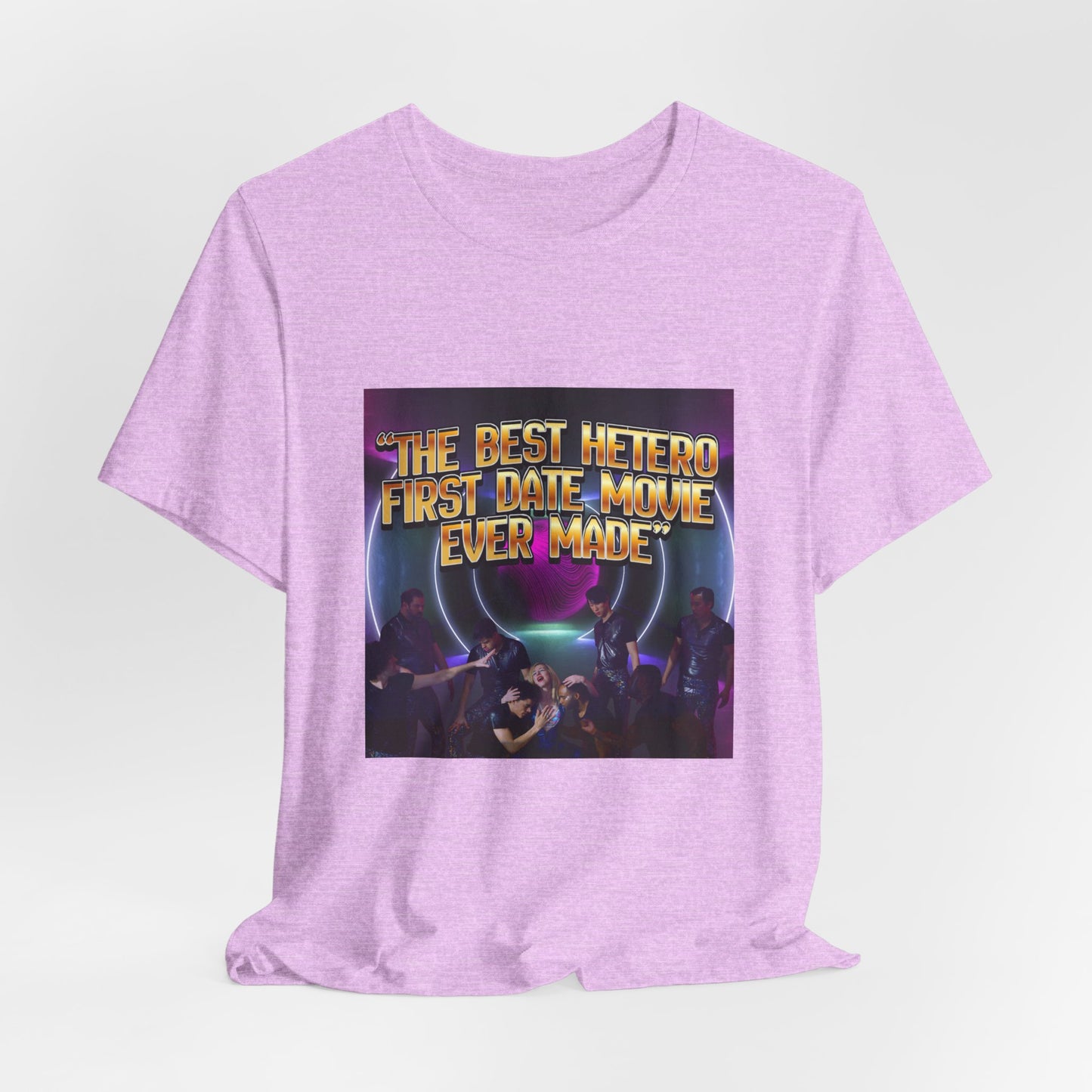 Movie Night Retro Tee — "The Best Hetero First Date Movie Ever Made"
