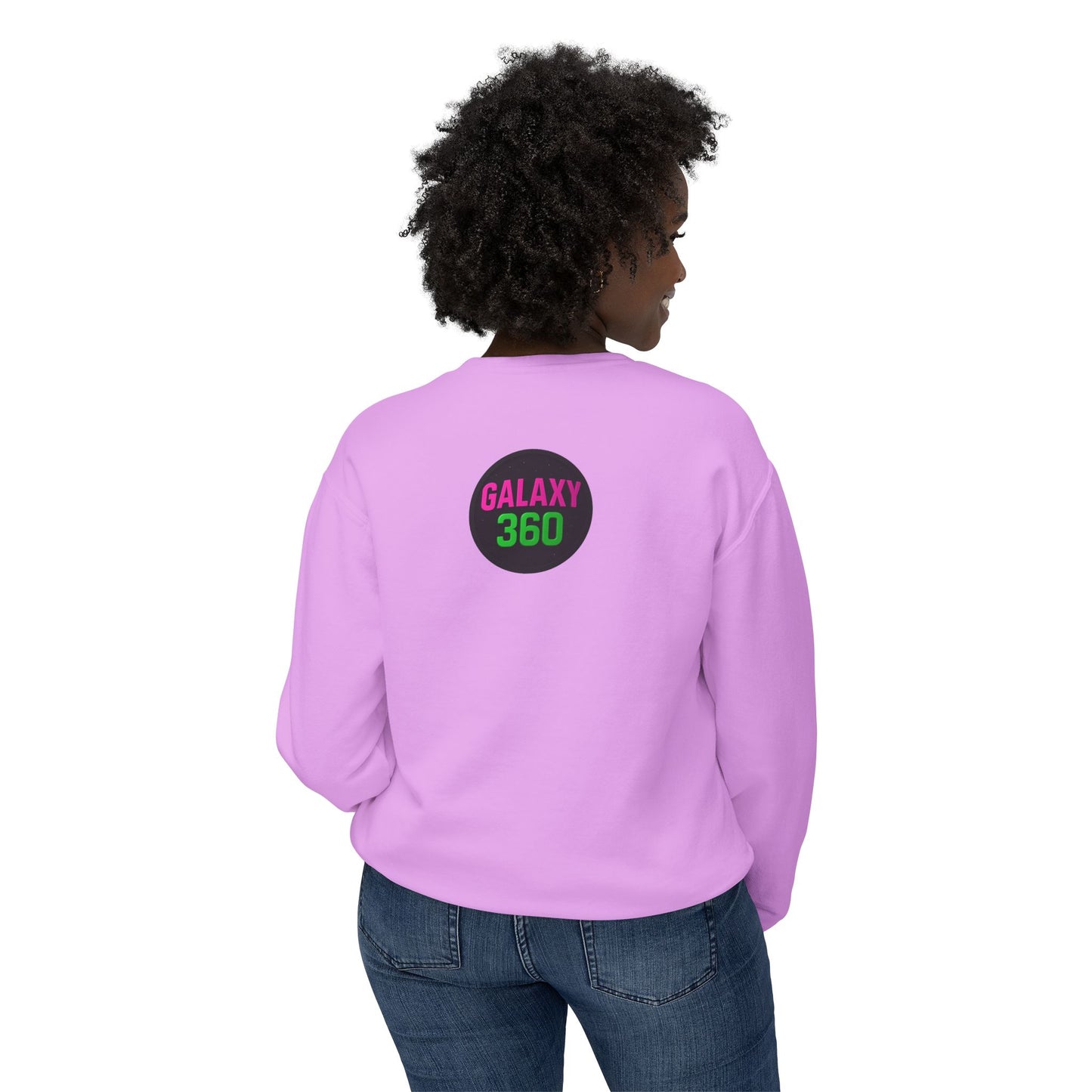 Galaxy 360 Movie Poster Crewneck Sweatshirt — "The Best Horror First Date Movie Ever Made"