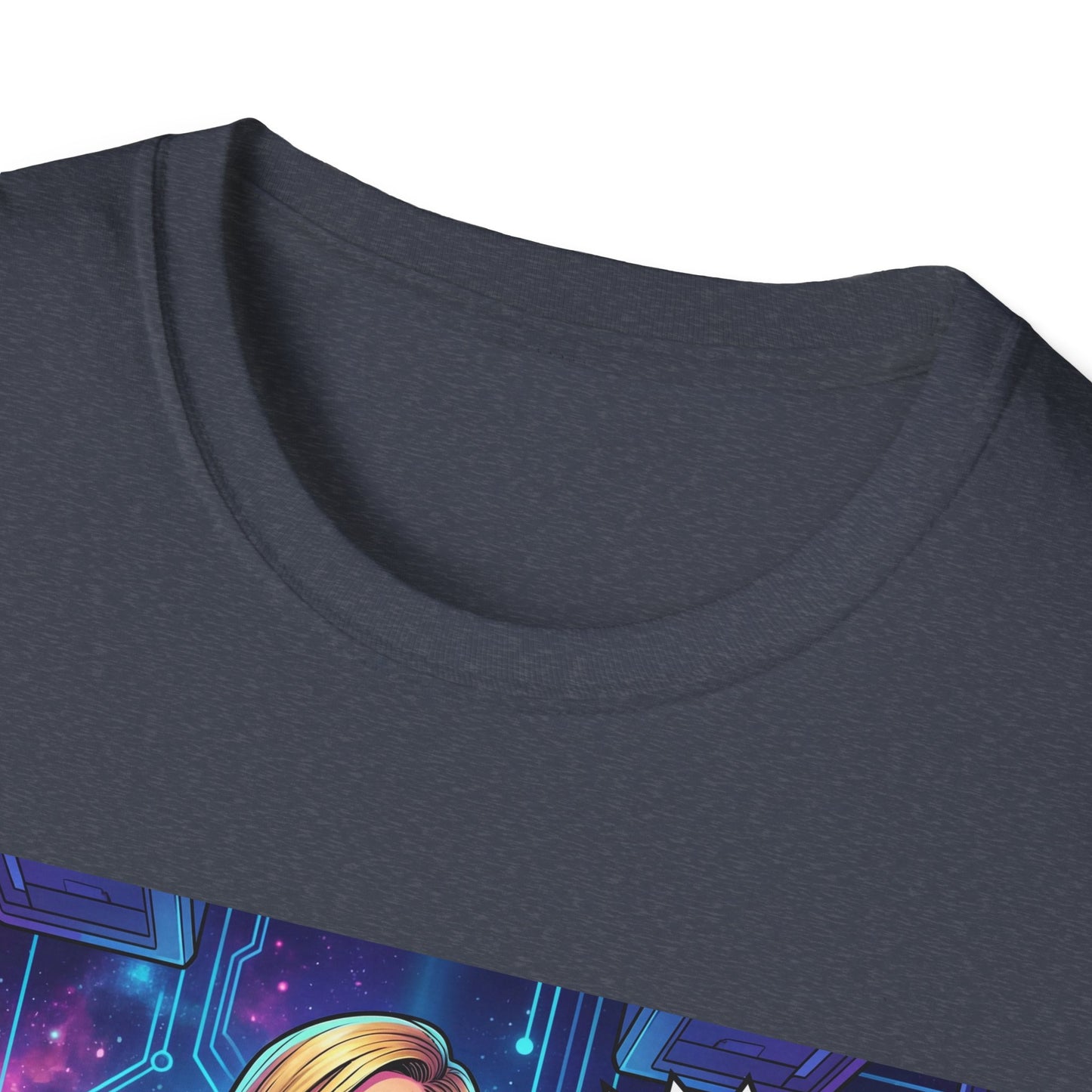 Galaxy 360 Sci‑Fi Pinup T-Shirt — "I Want Quantity, Not Quality" Graphic Tee