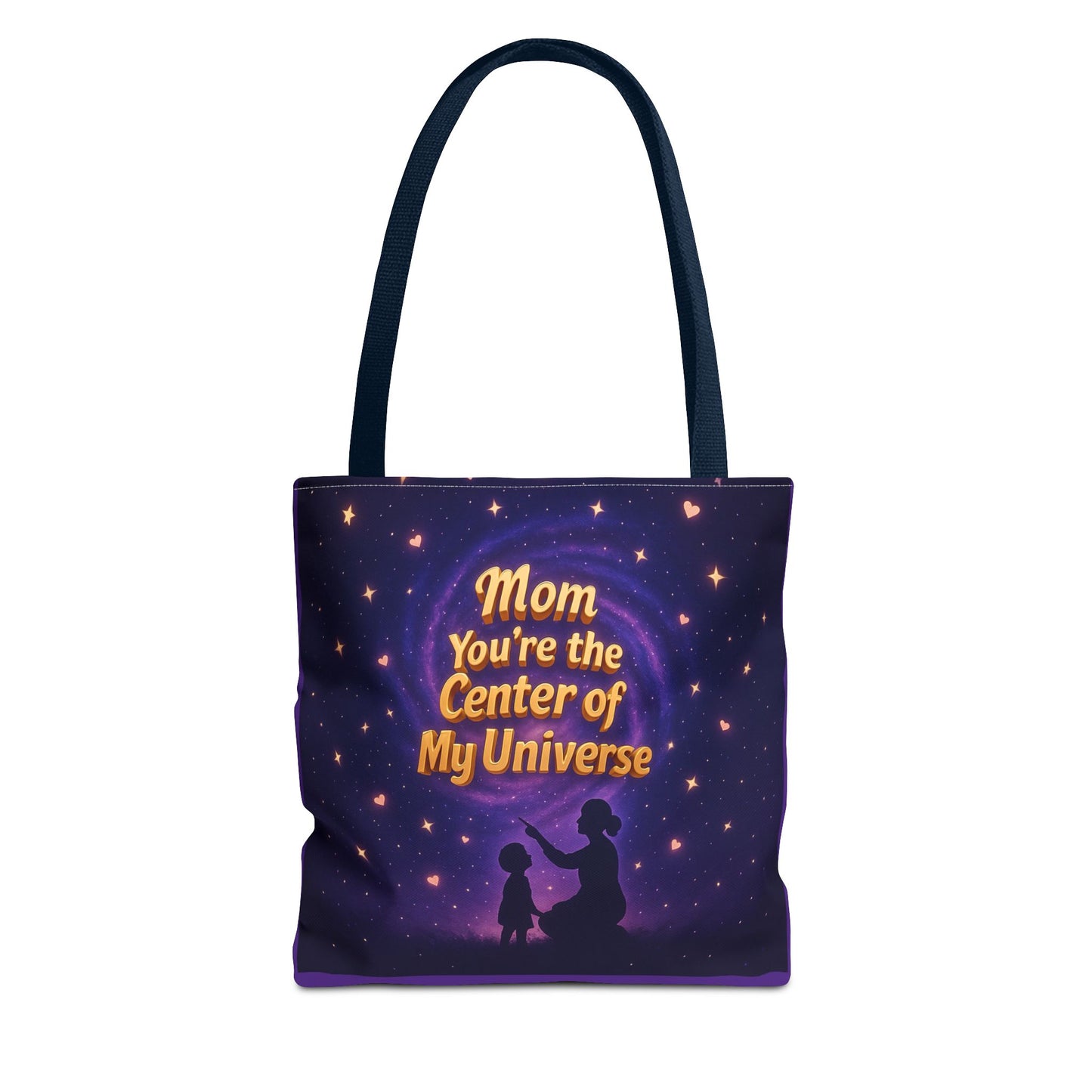 Cosmic Love Tote Bag - "Mom You're the Center of My Universe" - Perfect Gift for Mother's Day
