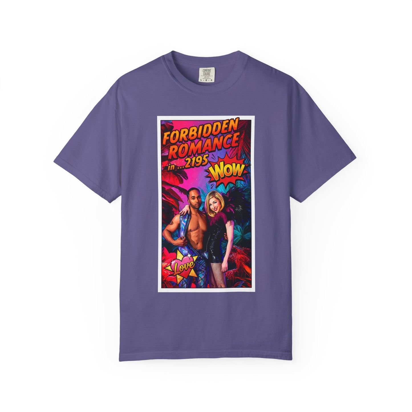 Forbidden Romance 2195 Retro Sci‑Fi T-Shirt