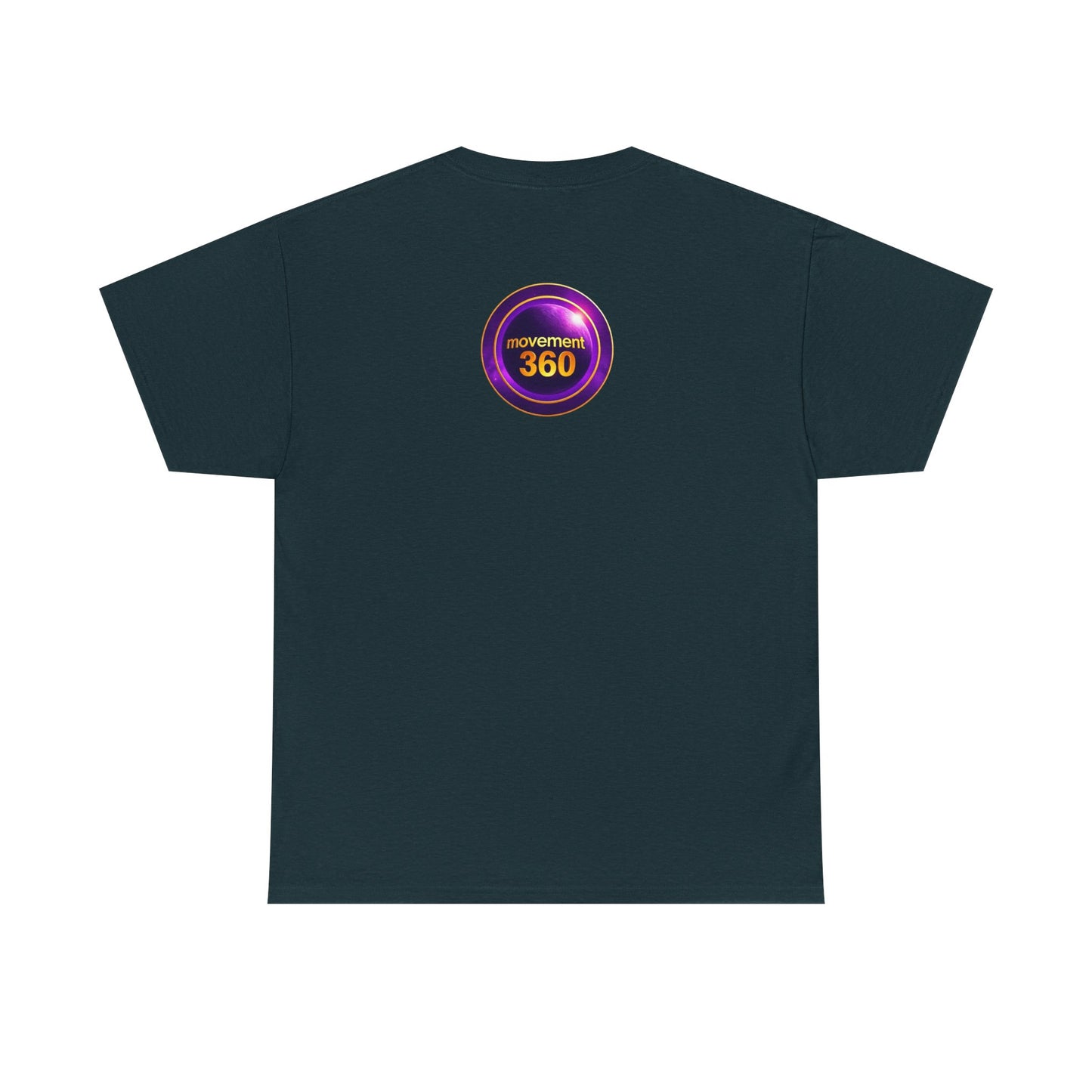 Unisex Heavy Cotton Tee - Movemen 360 Graphic T-Shirt for Trendy Comfort