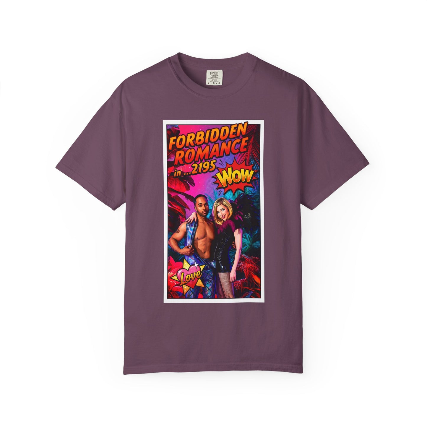 Forbidden Romance 2195 Retro Sci‑Fi T-Shirt