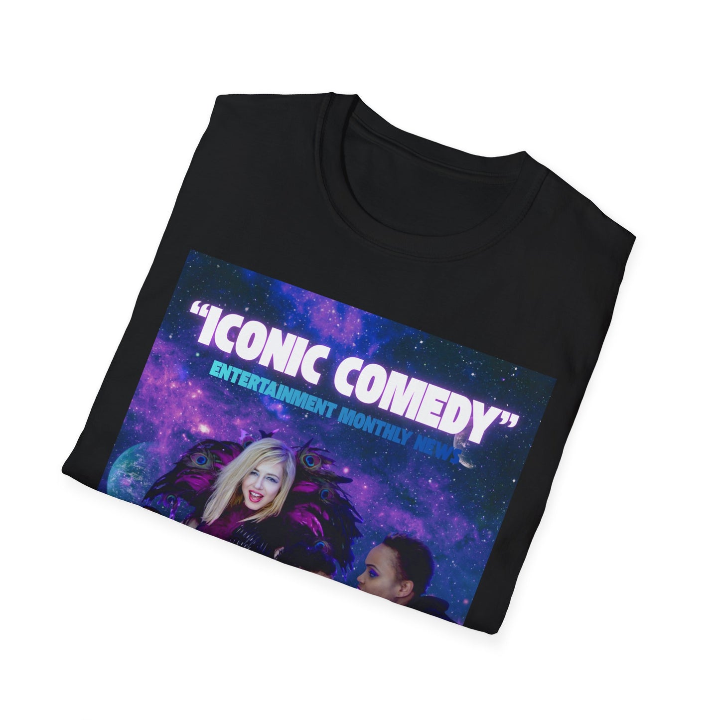 Iconic Comedy T-Shirt — "Iconic Comedy" Galaxy 360 Cast Tee