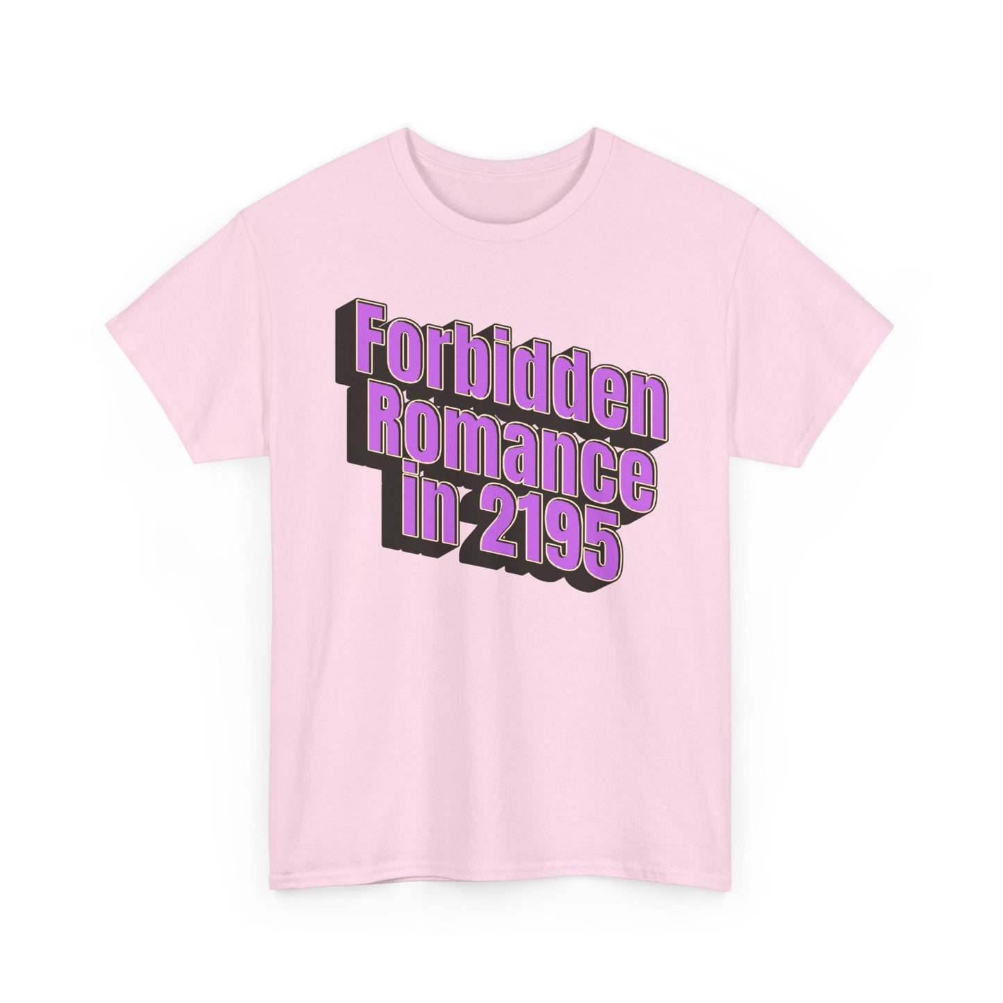 Forbidden Romance in 2195 Tee — Retro Futuristic Graphic T-Shirt