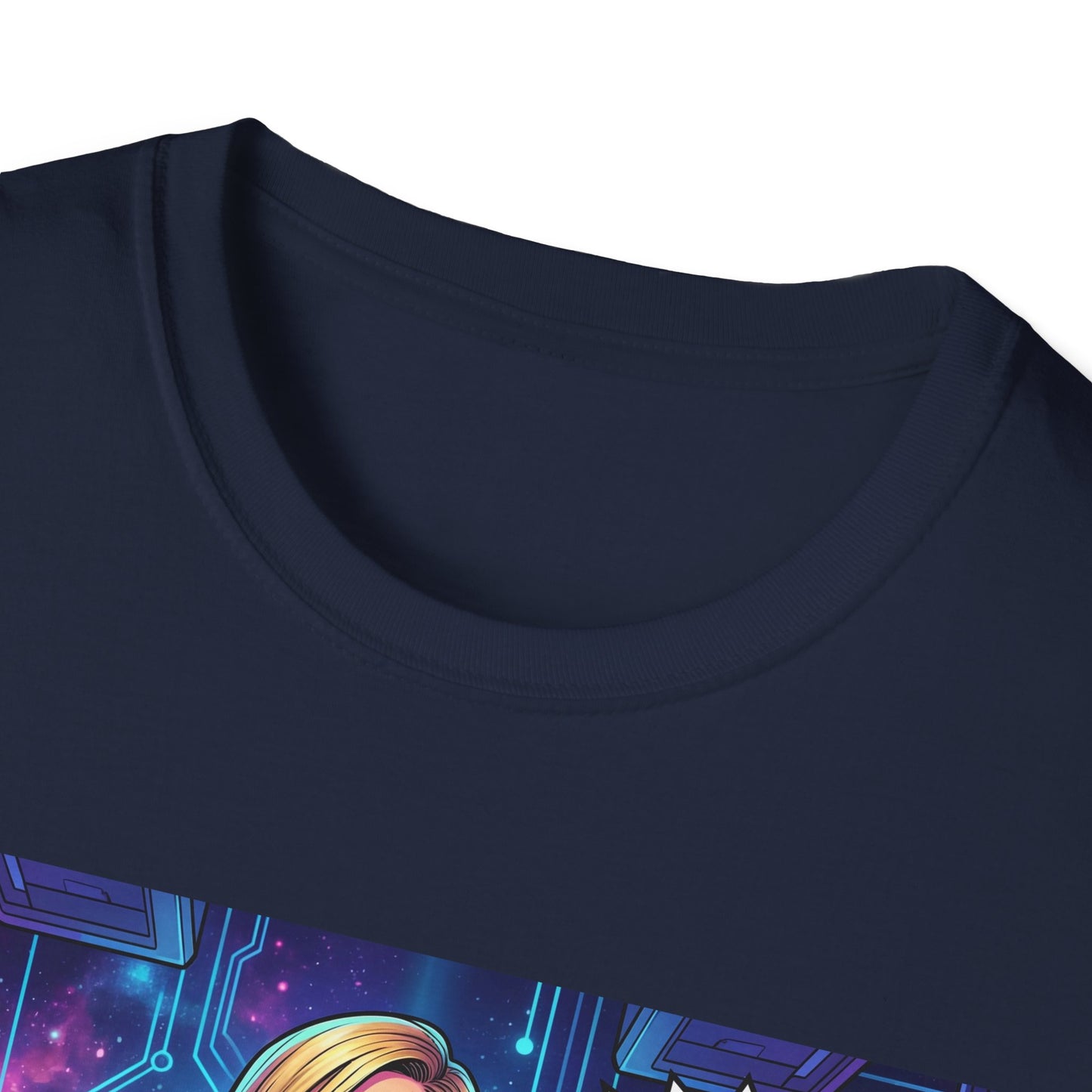 Galaxy 360 Sci‑Fi Pinup T-Shirt — "I Want Quantity, Not Quality" Graphic Tee