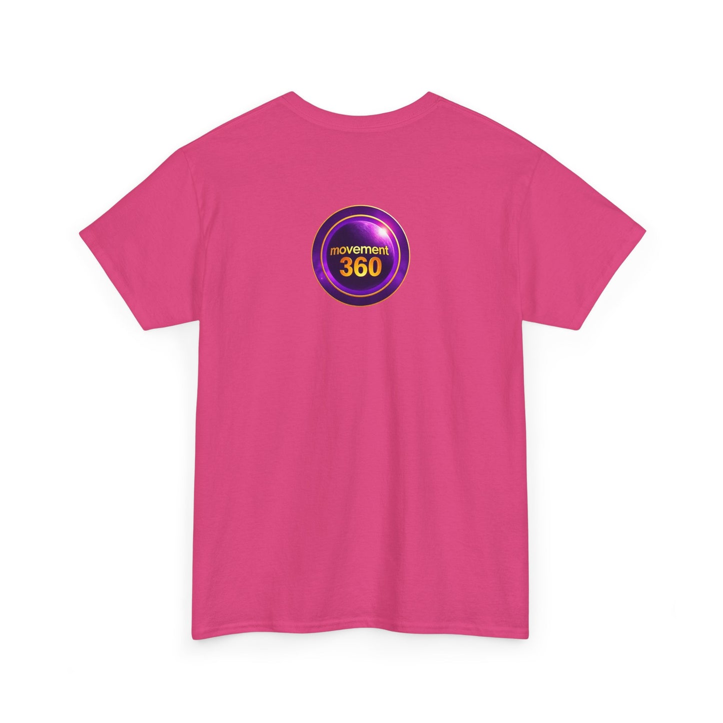 Unisex Heavy Cotton Tee - Movemen 360 Graphic T-Shirt for Trendy Comfort