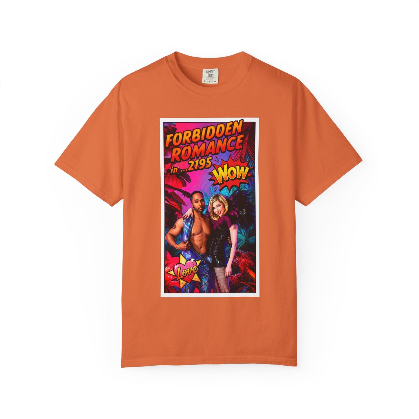 Forbidden Romance 2195 Retro Sci‑Fi T-Shirt