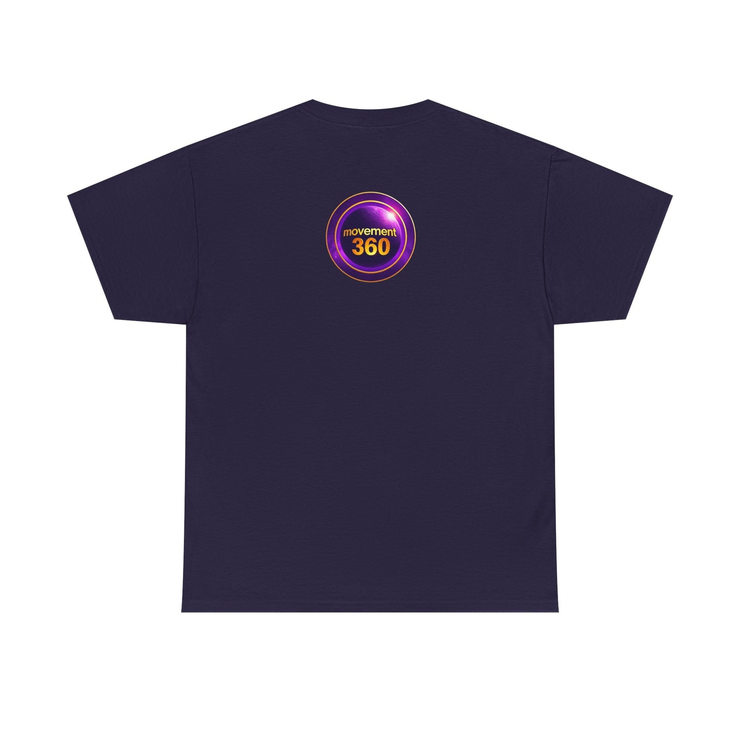 Unisex Heavy Cotton Tee - Movemen 360 Graphic T-Shirt for Trendy Comfort
