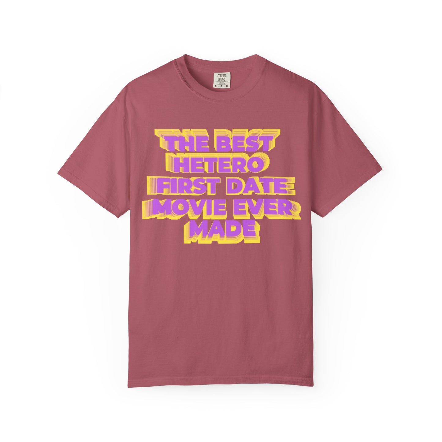 Graphic T-Shirt — "The Best Hetero First Date Movie Ever Made" Retro Bold Tee