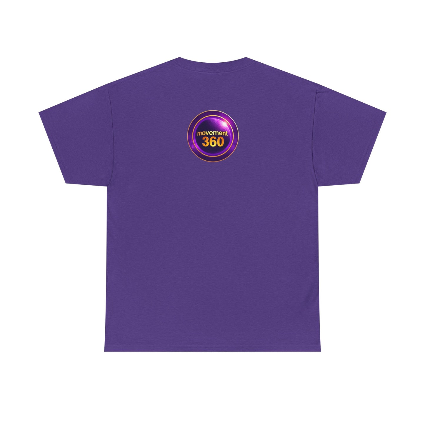 Unisex Heavy Cotton Tee - Movemen 360 Graphic T-Shirt for Trendy Comfort