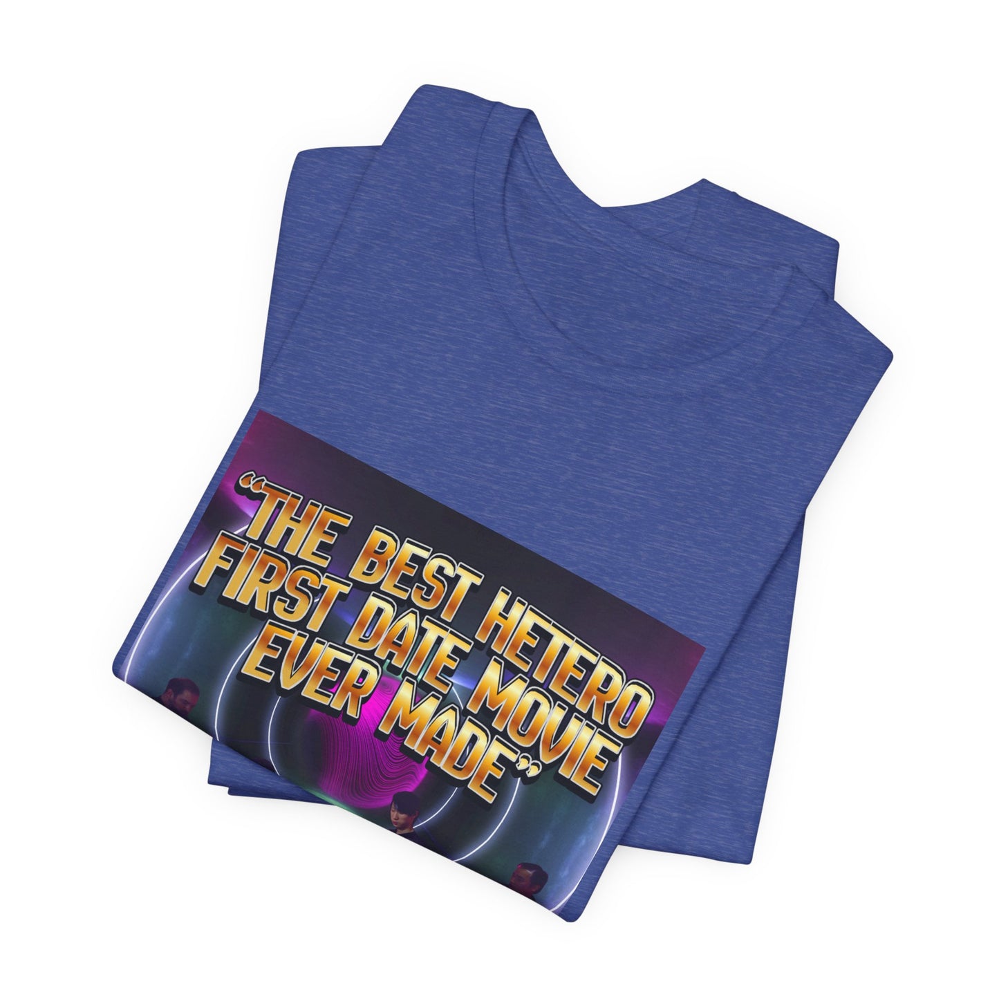 Movie Night Retro Tee — "The Best Hetero First Date Movie Ever Made"