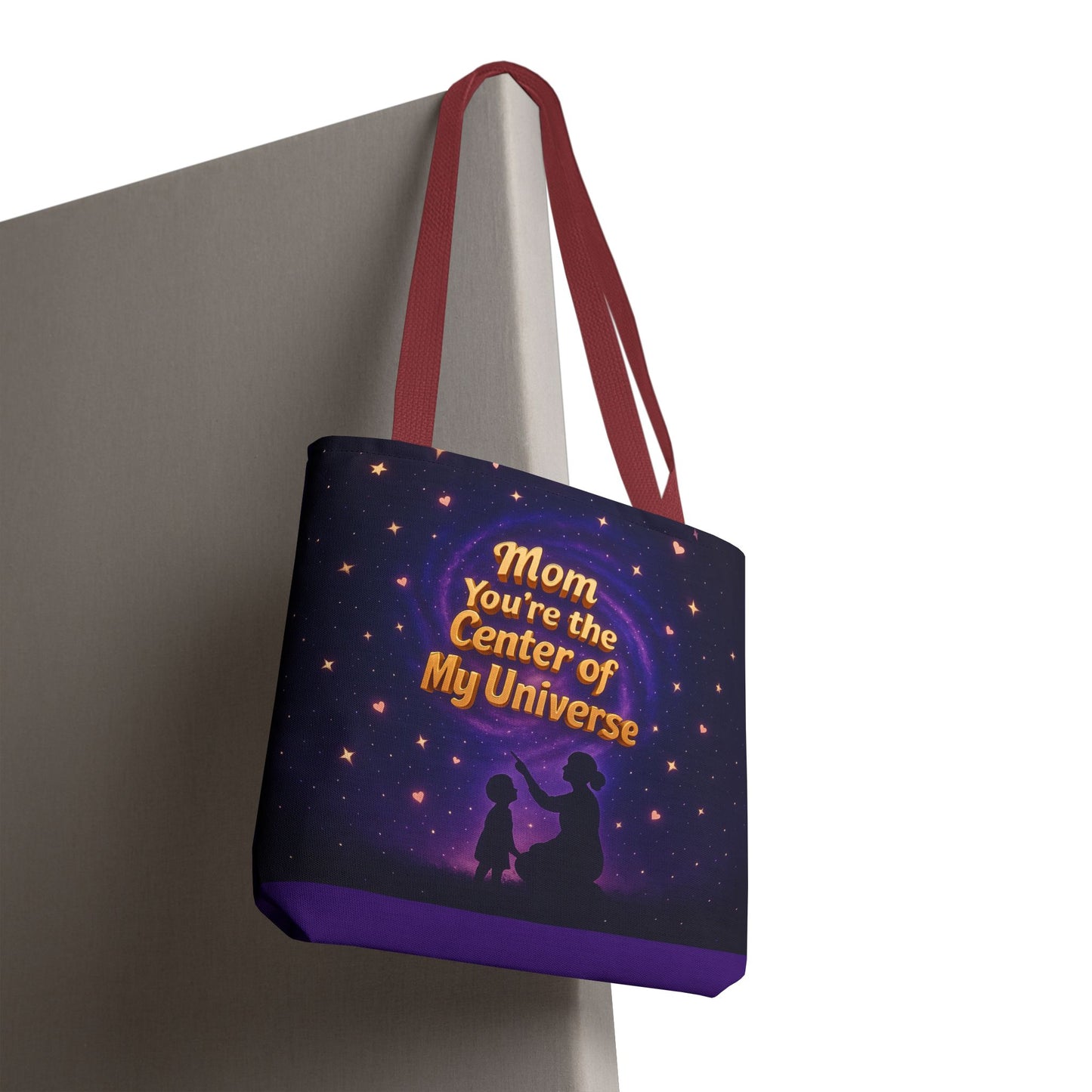 Cosmic Love Tote Bag - "Mom You're the Center of My Universe" - Perfect Gift for Mother's Day