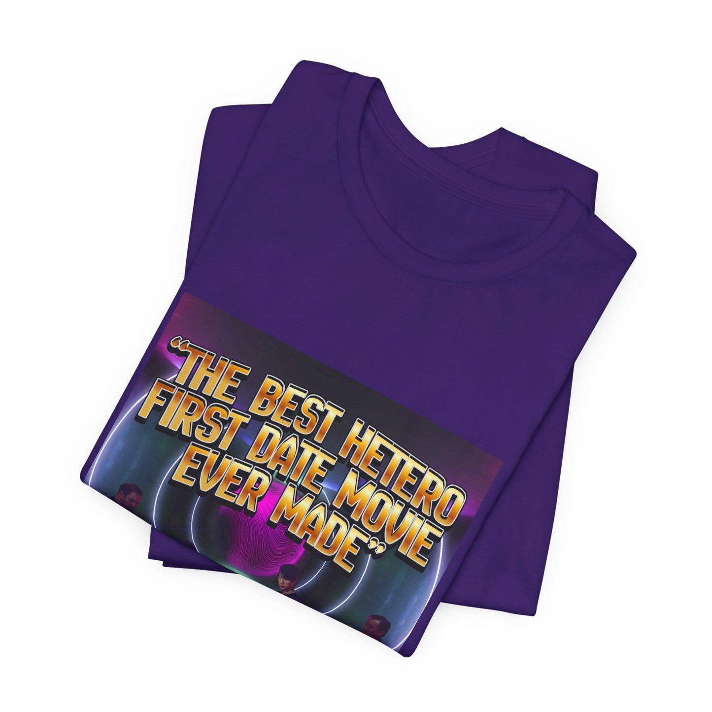 Movie Night Retro Tee — "The Best Hetero First Date Movie Ever Made"
