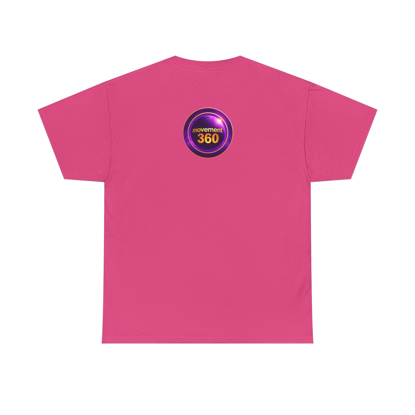 Unisex Heavy Cotton Tee - Movemen 360 Graphic T-Shirt for Trendy Comfort