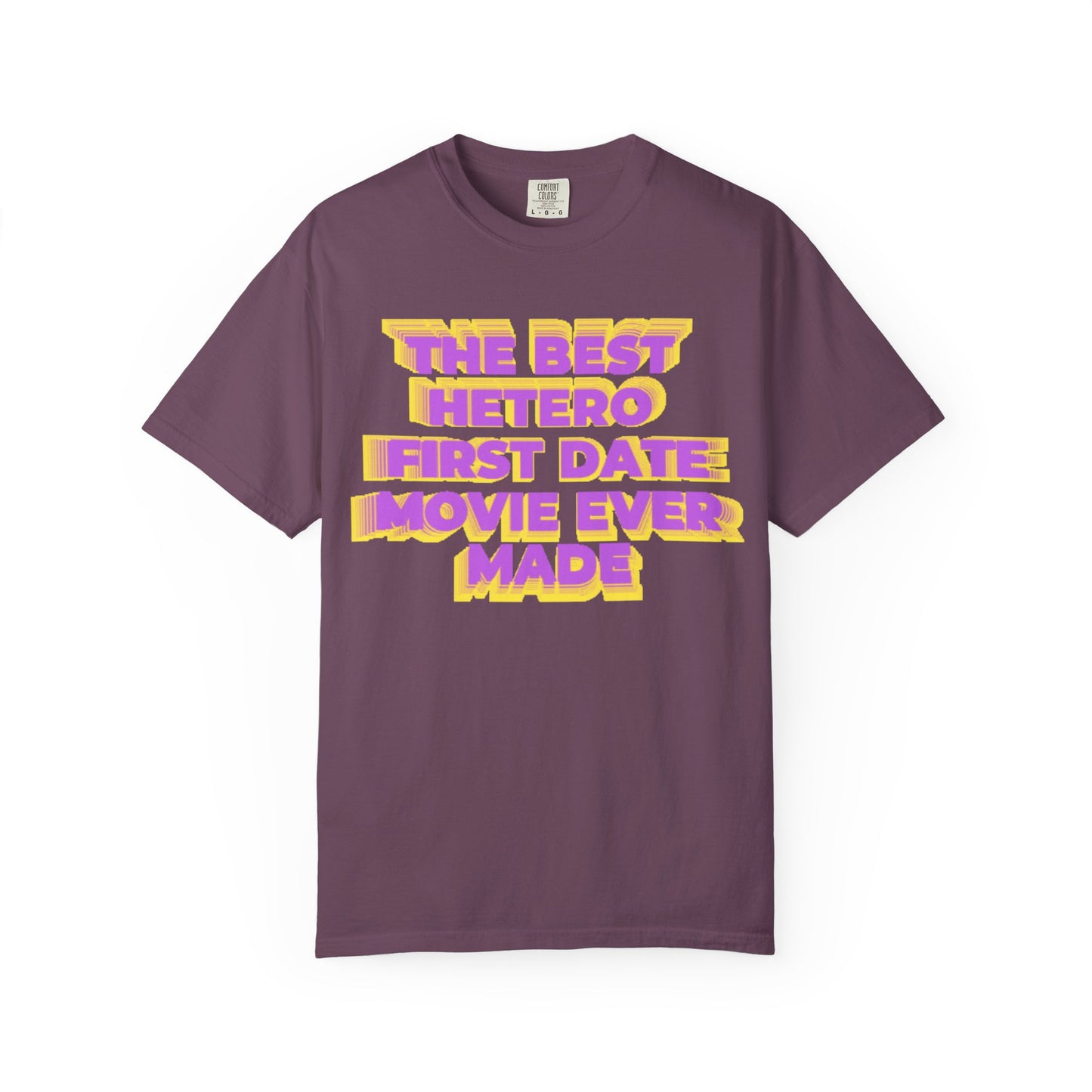 Graphic T-Shirt — "The Best Hetero First Date Movie Ever Made" Retro Bold Tee