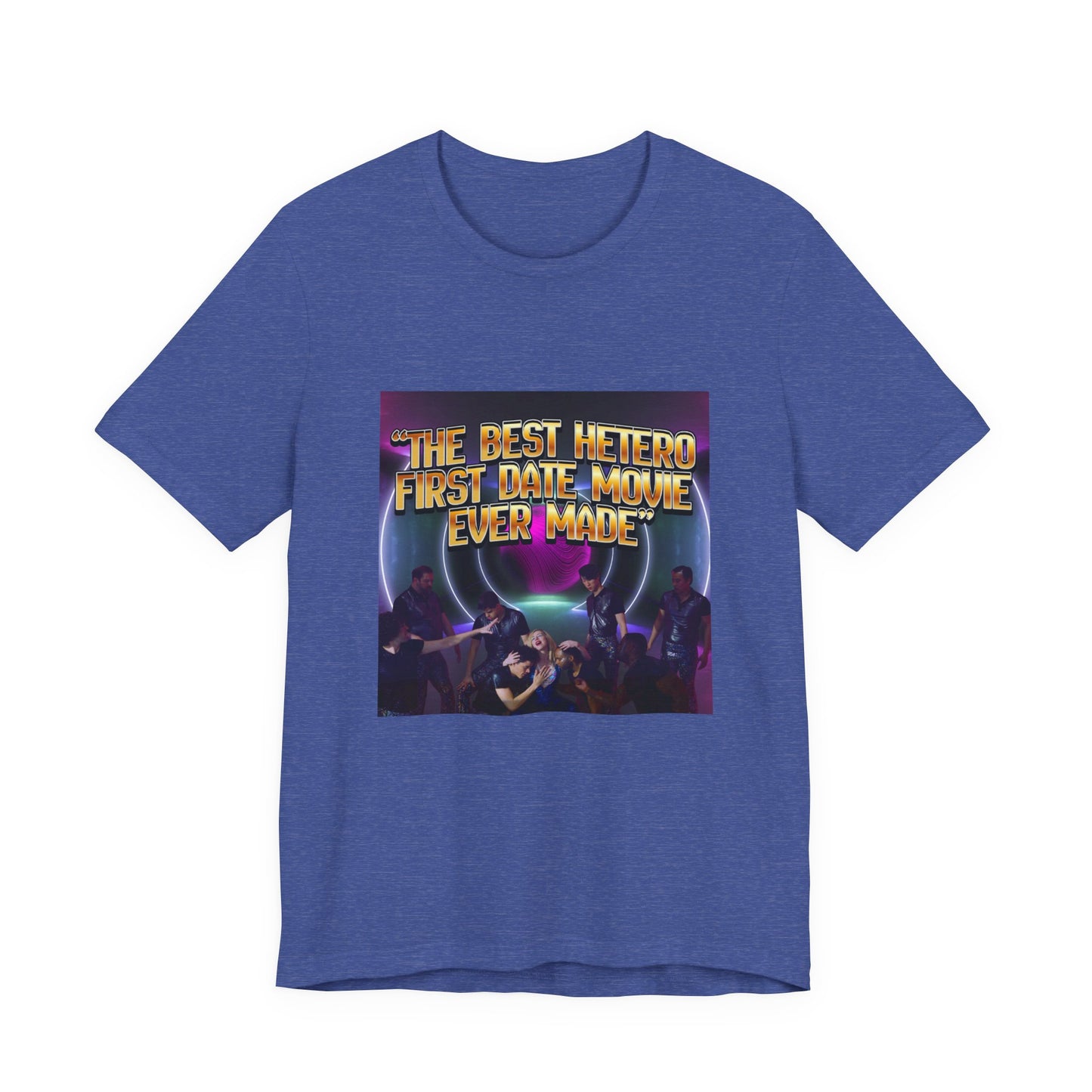 Movie Night Retro Tee — "The Best Hetero First Date Movie Ever Made"