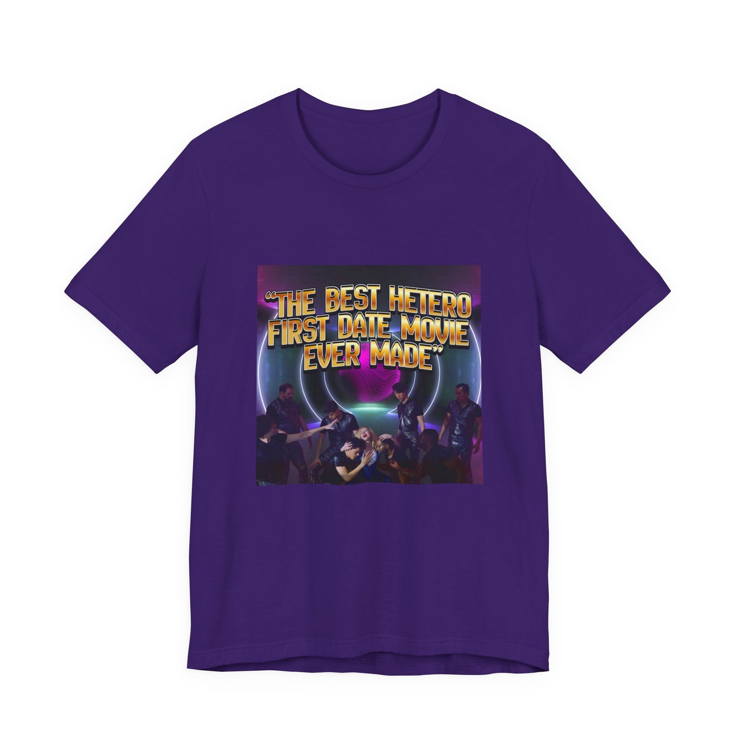 Movie Night Retro Tee — "The Best Hetero First Date Movie Ever Made"