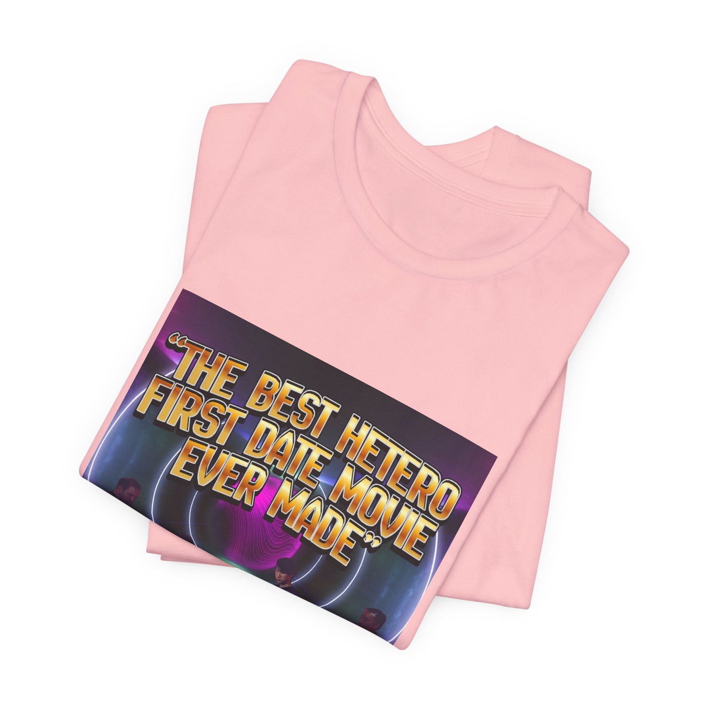 Movie Night Retro Tee — "The Best Hetero First Date Movie Ever Made"