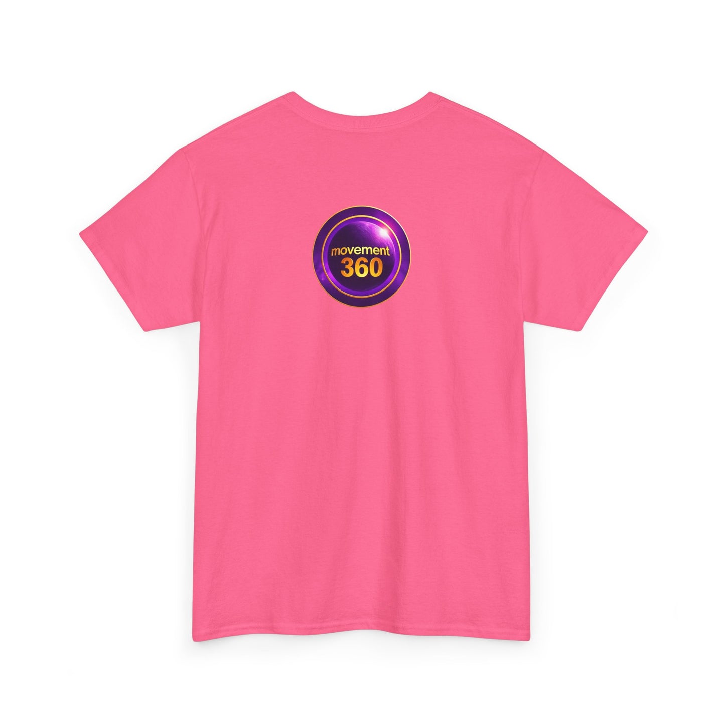 Unisex Heavy Cotton Tee - Movemen 360 Graphic T-Shirt for Trendy Comfort