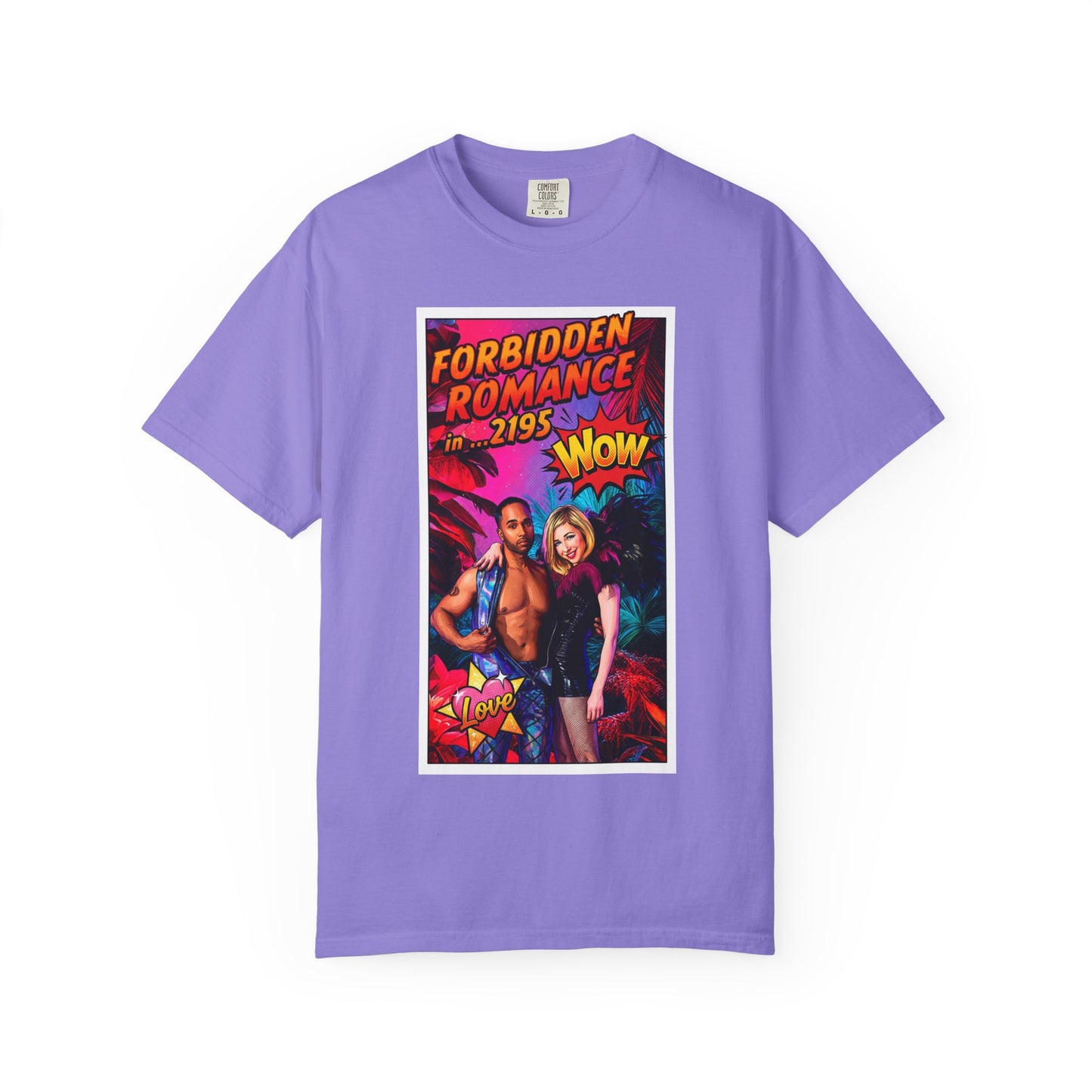 Forbidden Romance 2195 Retro Sci‑Fi T-Shirt
