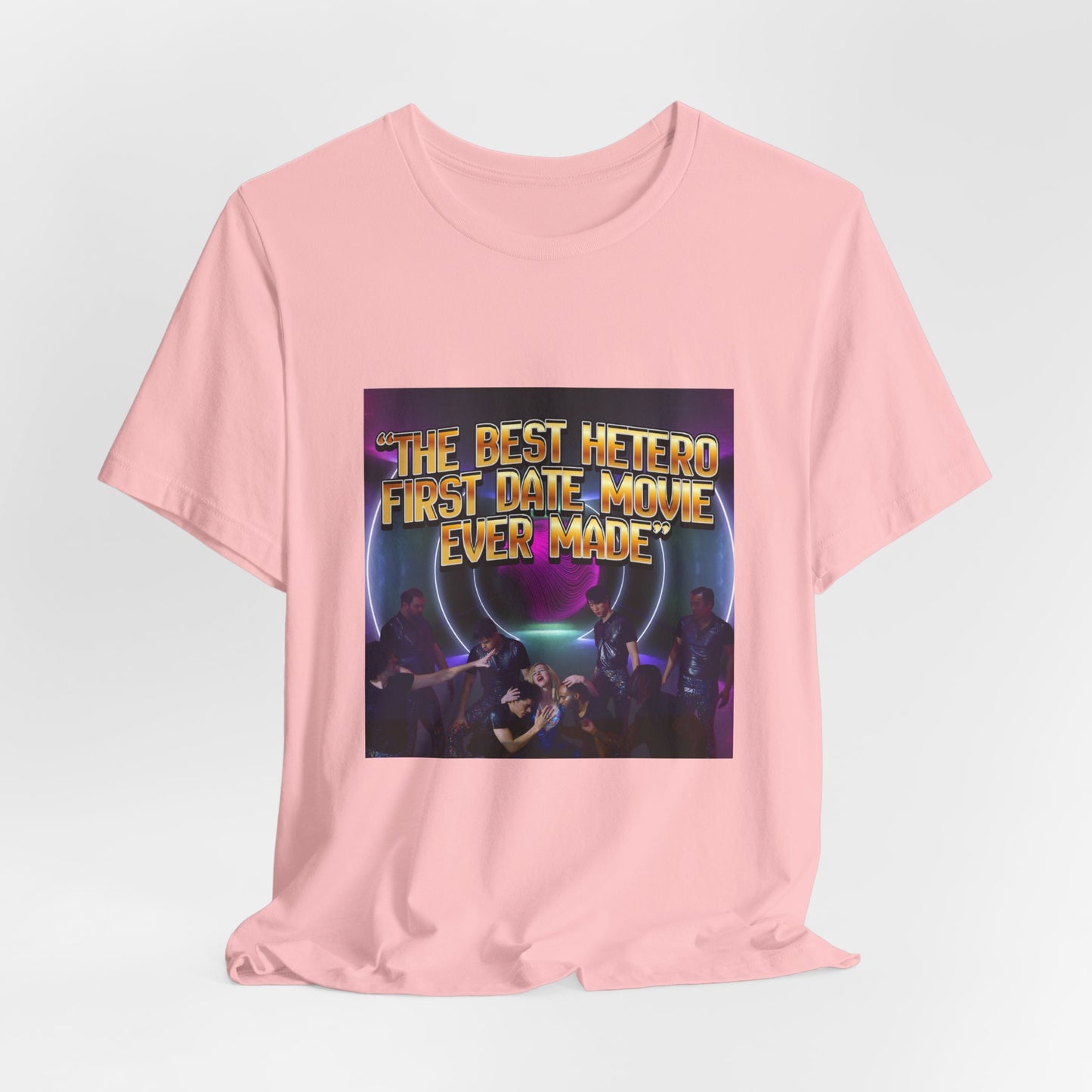 Movie Night Retro Tee — "The Best Hetero First Date Movie Ever Made"